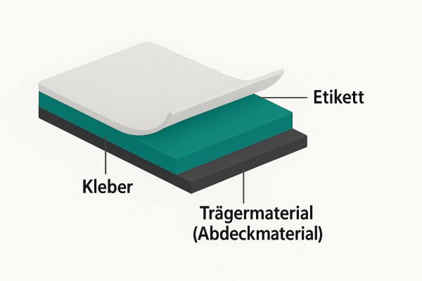 Abdeckmaterial von Etiketten Abdeckmaterial von Etiketten