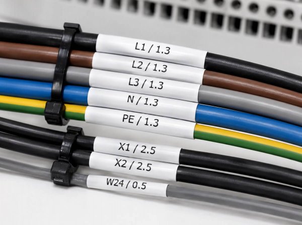 Kabel mit Elektro Etiketten Kabel mit Elektro Etiketten