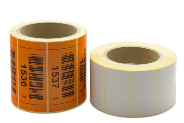 Etiketten fortlaufender Barcode