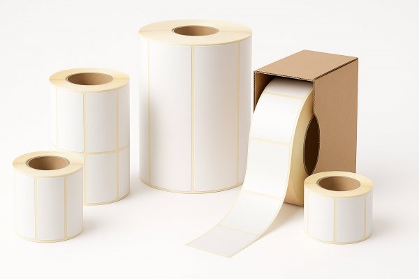Klebeetiketten auf Rolle Klebeetiketten auf Rolle