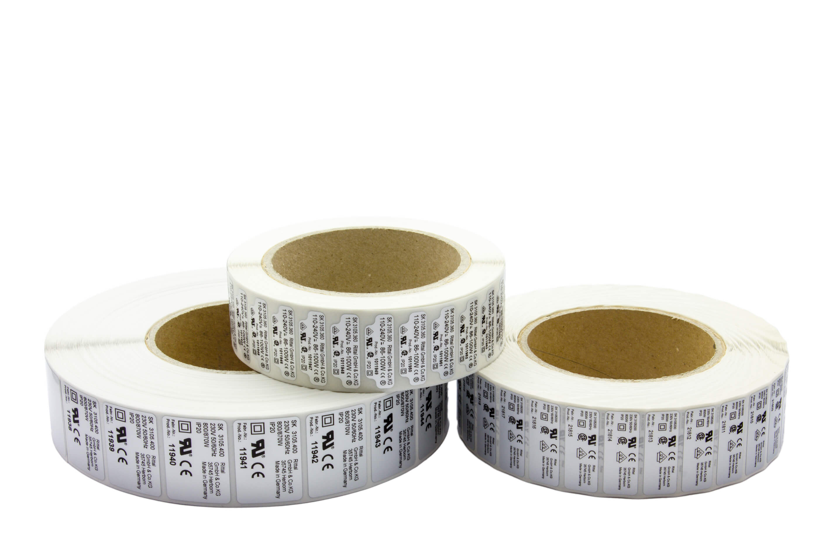 UL zertifizierte Etiketten